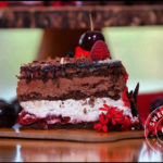 Chocolate Cherry Cake Piece