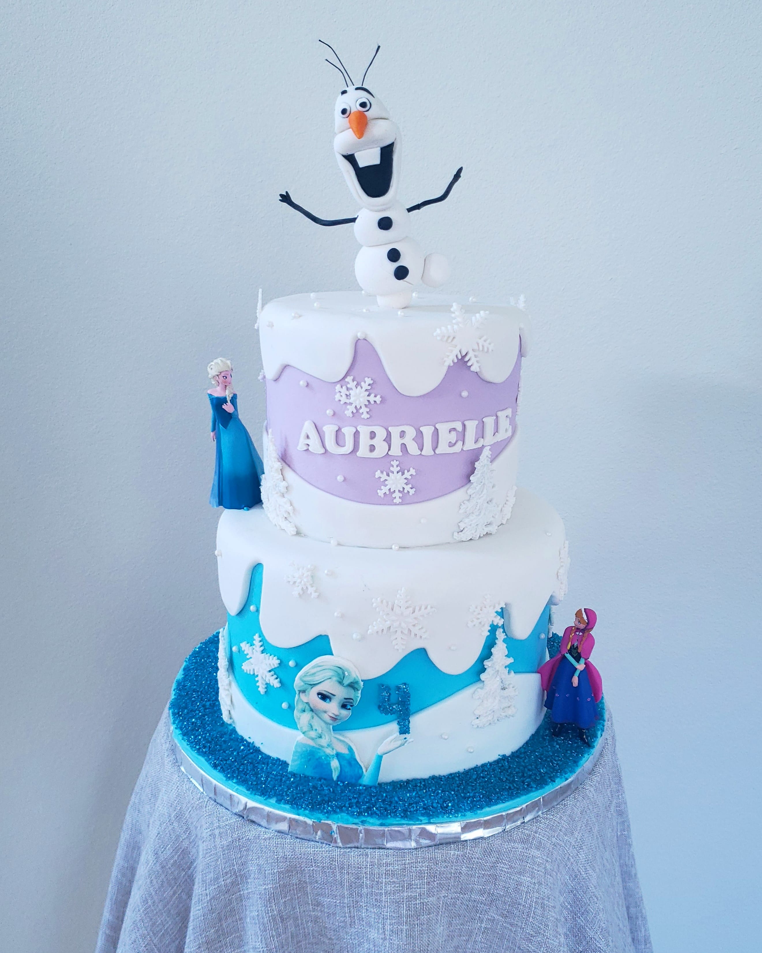 2-Tier Disney Frozen Cake (8″ & 6″)